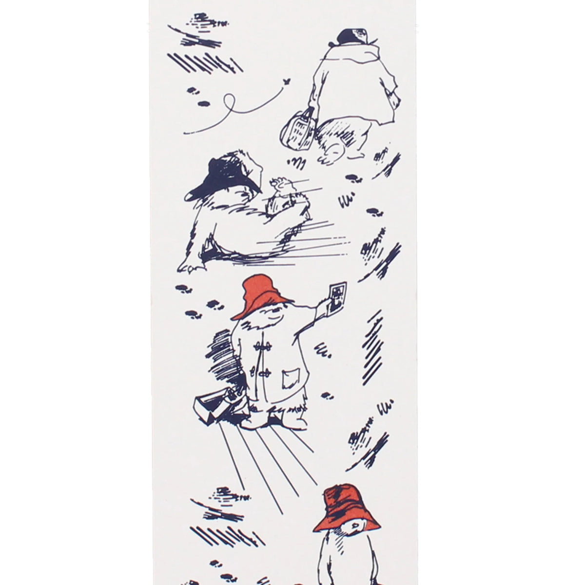 Paddington Bear Storybook Sketch Paper Bookmark with Ribbon