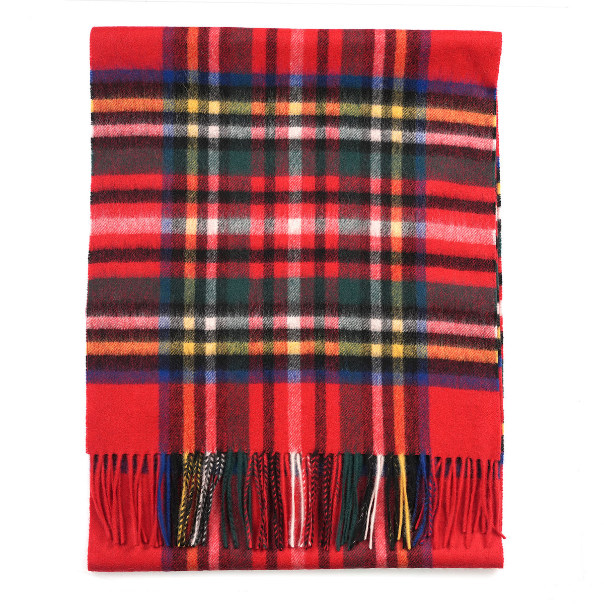 Heritage of Scotland 100% Lambswool Wide Scarf Soft Unisex Winter Wrap - Tartan & Check Designs - STEWART ROYAL