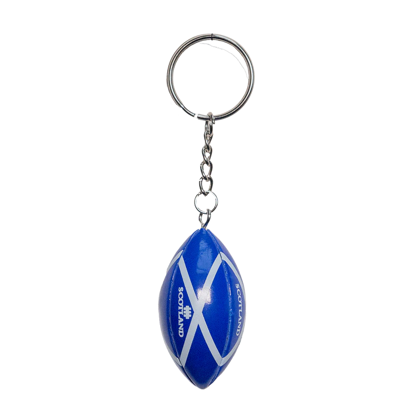 Scottish Keyrings – Metal & Charm Keyrings - Rugby Ball