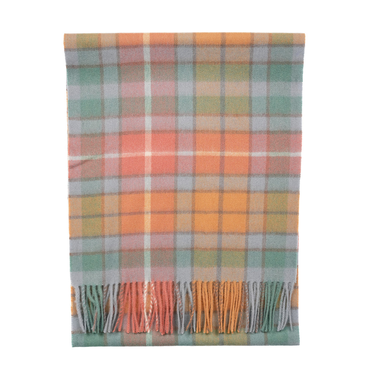 Heritage of Scotland 100% Lambswool Wide Scarf Soft Unisex Winter Wrap - Tartan & Check Designs - BUCHANAN ANTIQUE