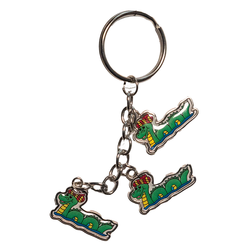 Scottish Keyrings – Metal & Charm Keyrings - Nessie Charm