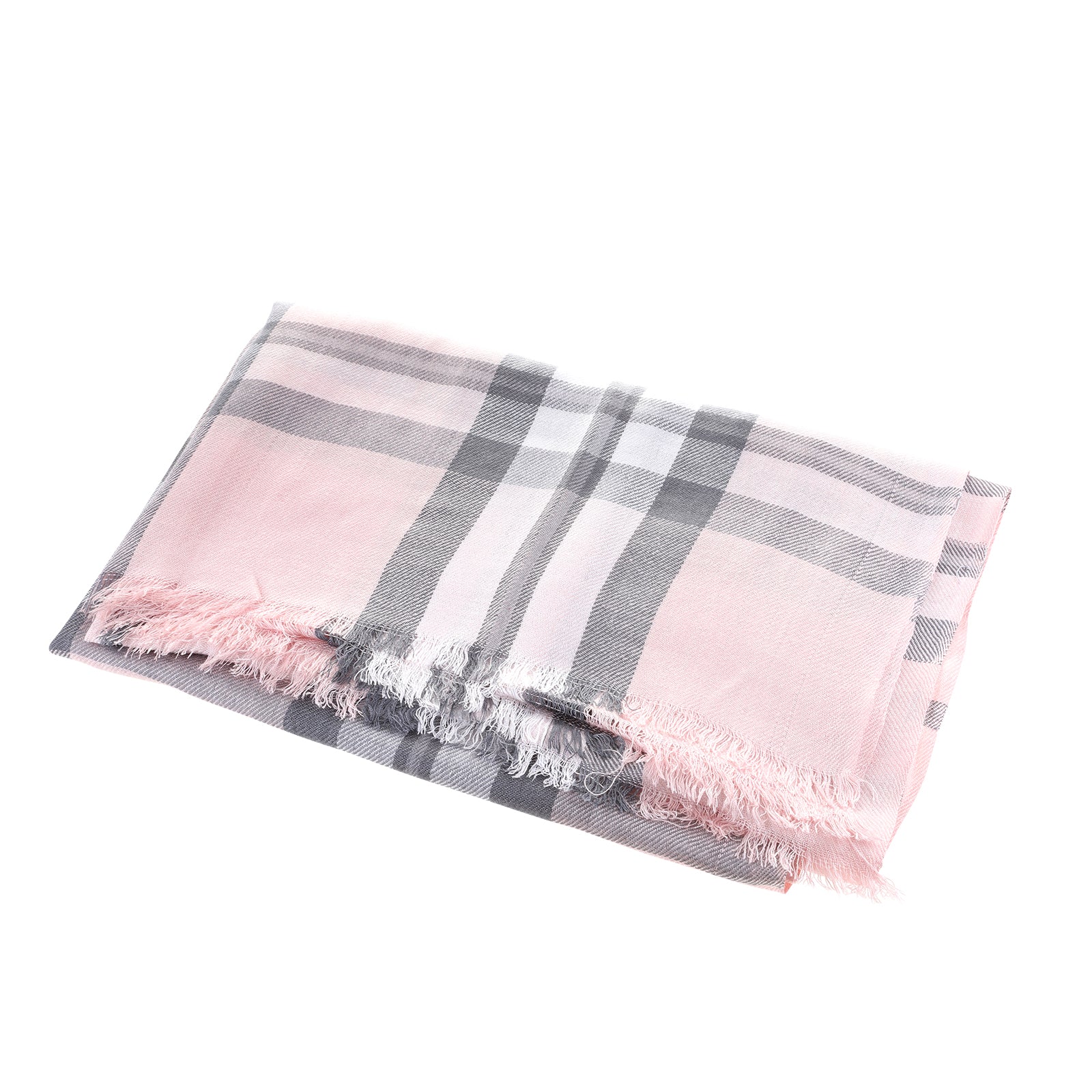 Tartan Stole Thomson Pale Pink