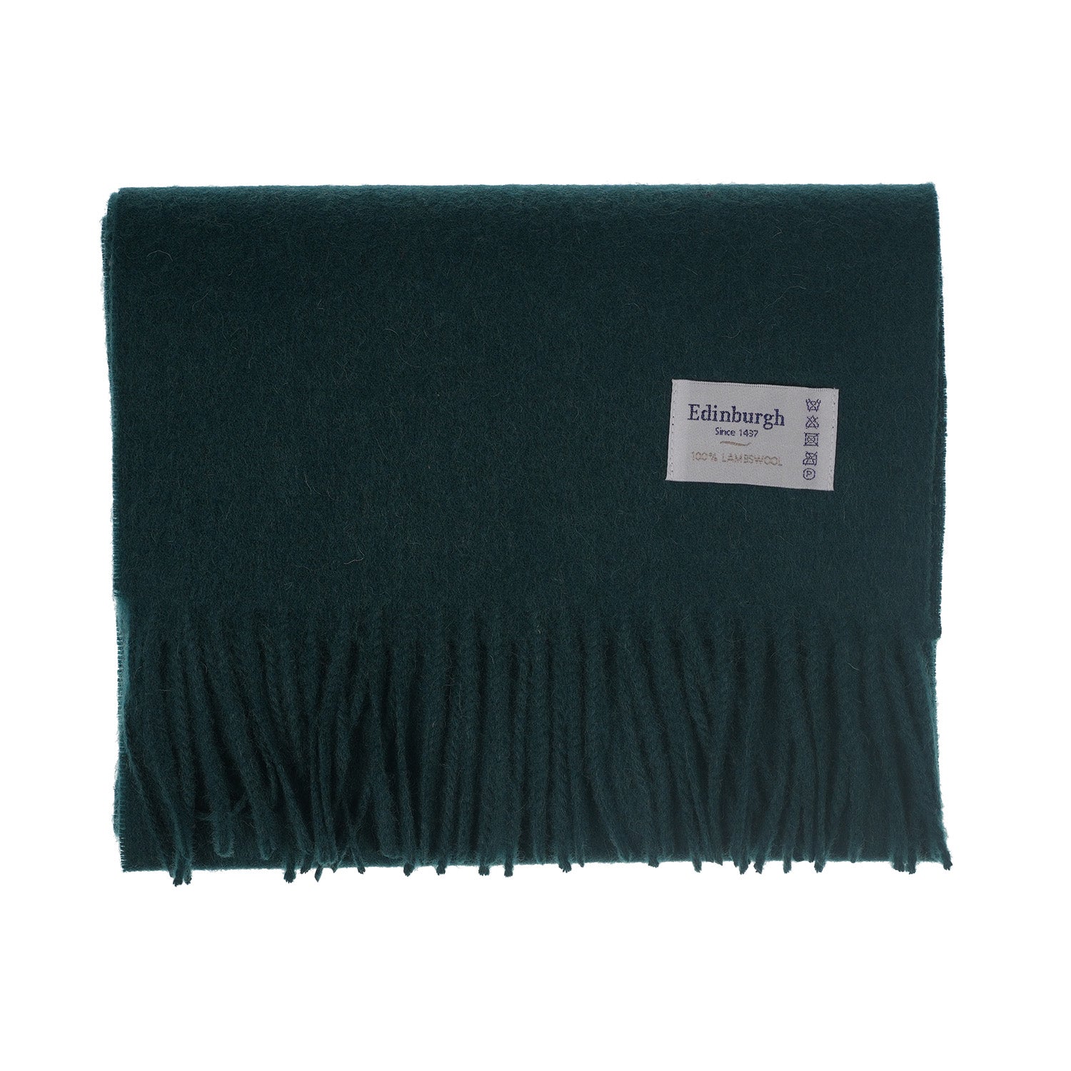 Edinburgh 100% Lambswool Tartan Scarf Rainforest