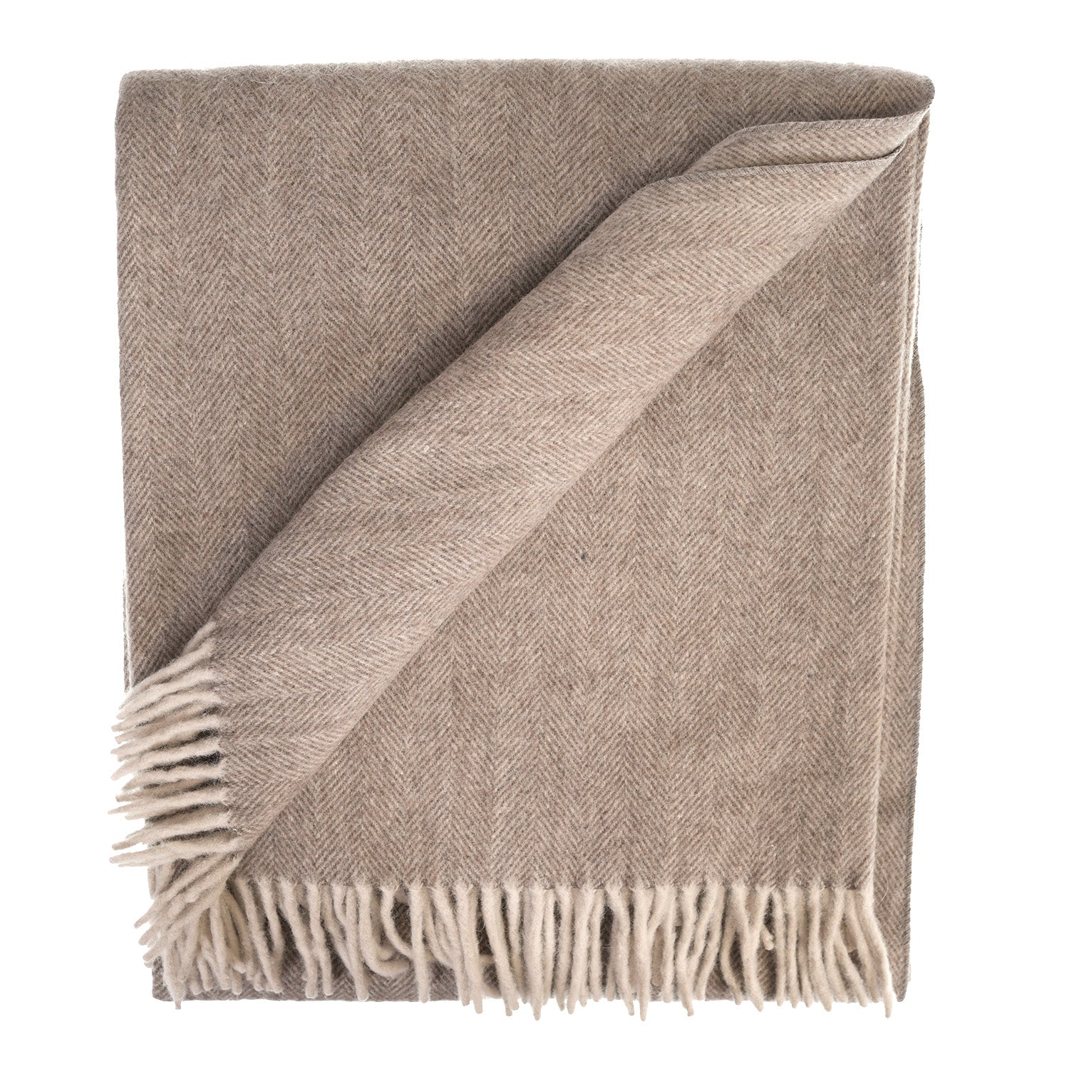 Herringbone Blanket Taupe