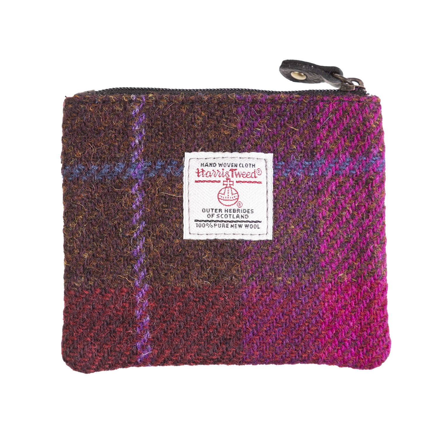 Ht Leather Coin Purse Cerise Check / Black