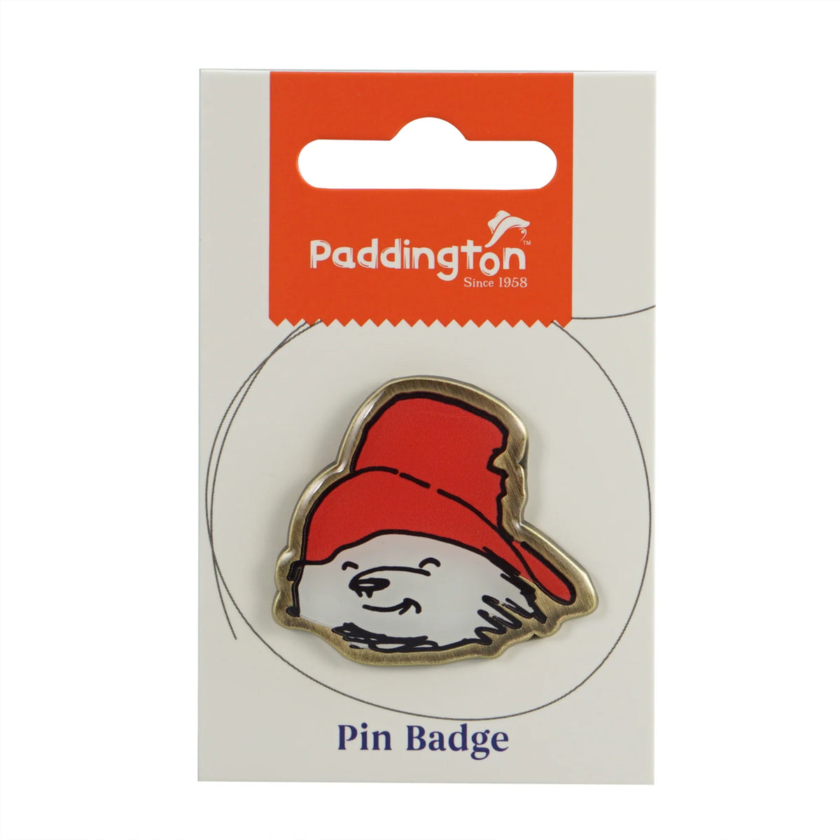 Paddington Bear Face Enamel Pin Badge