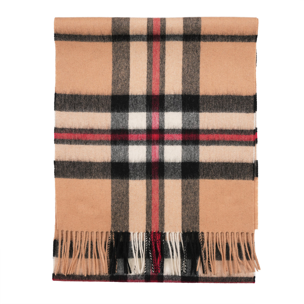 Heritage of Scotland 100% Lambswool Wide Scarf Soft Unisex Winter Wrap - Tartan & Check Designs - THOMSON CAMEL
