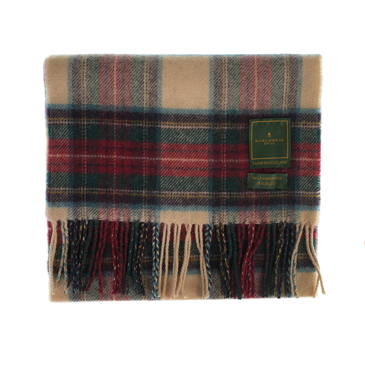 100% Lambswool Scarf – Traditional Tartan & Check Designs - Made in Scotland - Hessian Dress Stewart