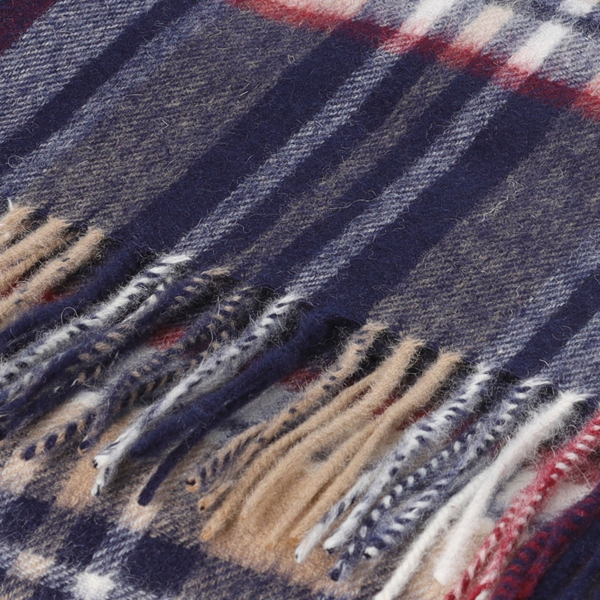 Heritage of Scotland 100% Lambswool Wide Scarf Soft Unisex Winter Wrap - Tartan & Check Designs - STEWART NAVY