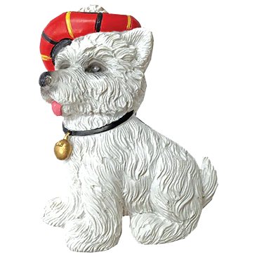 Scottish Polyresin Fridge Magnets – Fun Souvenirs with Iconic Designs - Westie with Tartan Tammy Hat