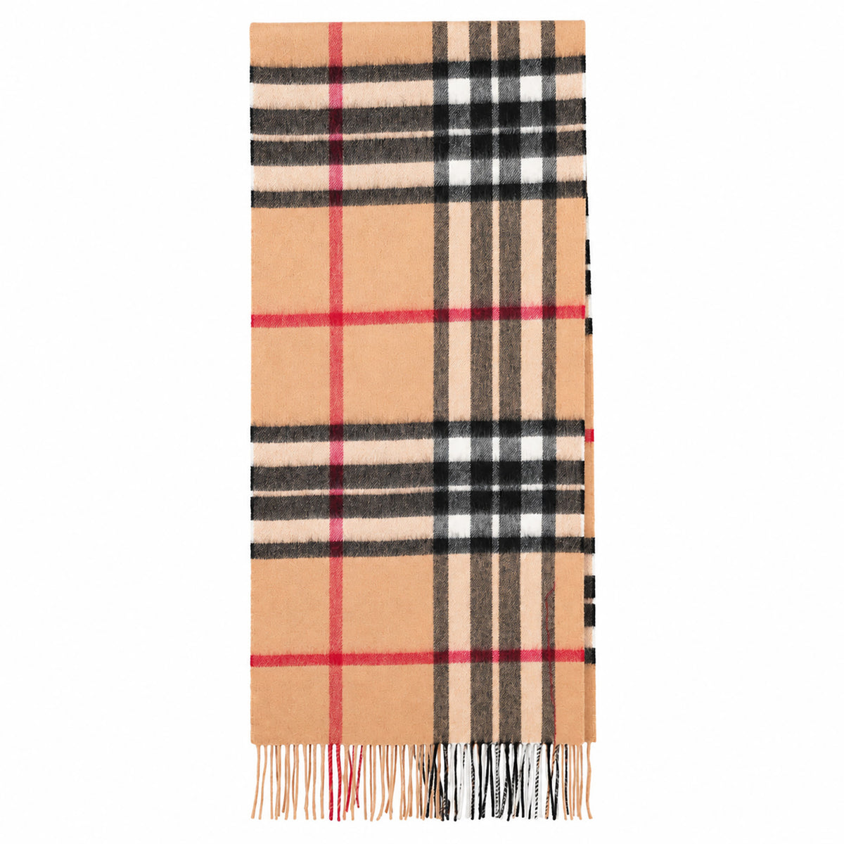 Heritage of Scotland 100% Lambswool Wide Scarf Soft Unisex Winter Wrap - Tartan & Check Designs - ENLARGED OFF CTR SCOTTY THOM CAMEL
