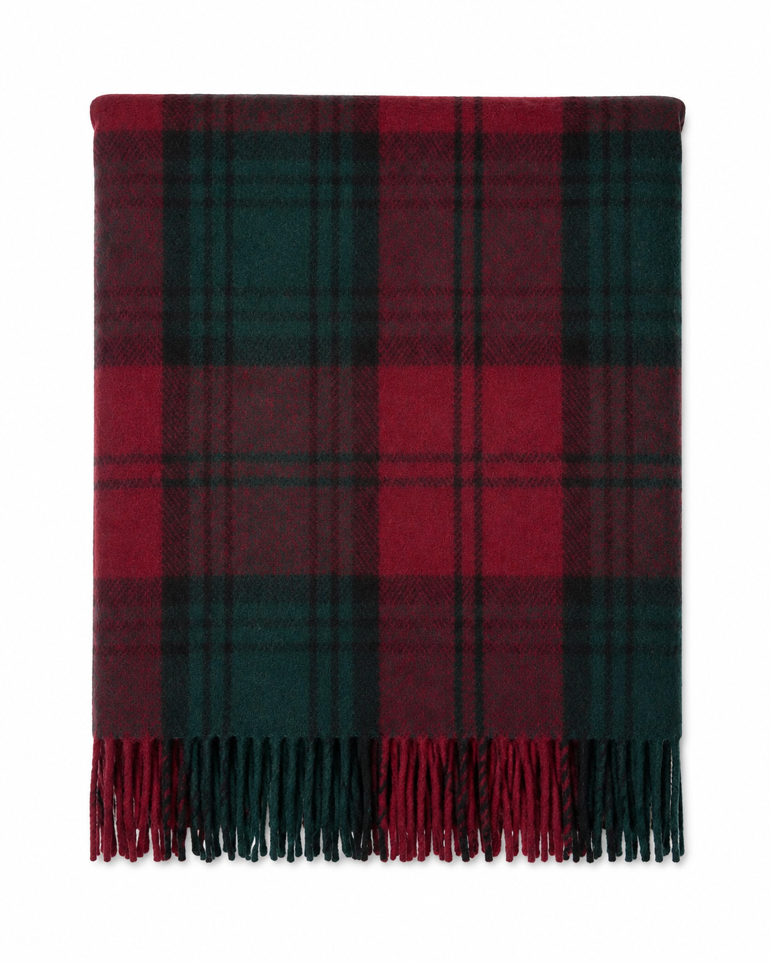 Scottish Tartan Wool-Blend Blanket Throw – Highland Comfort - Highland Wool Blend Tartan Blanket Throw - LINDSAY