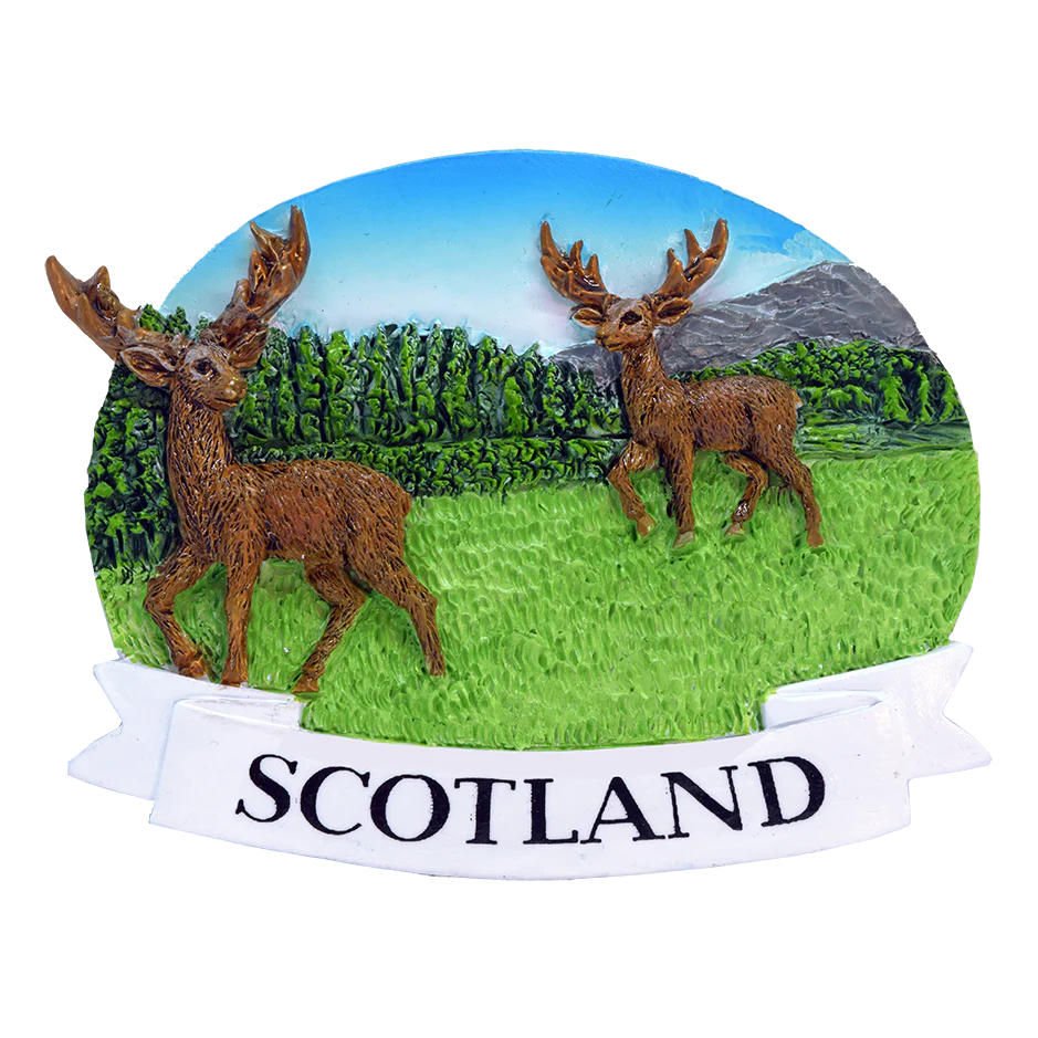 Scottish Polyresin Fridge Magnets – Fun Souvenirs with Iconic Designs - Highland Stag Scotland