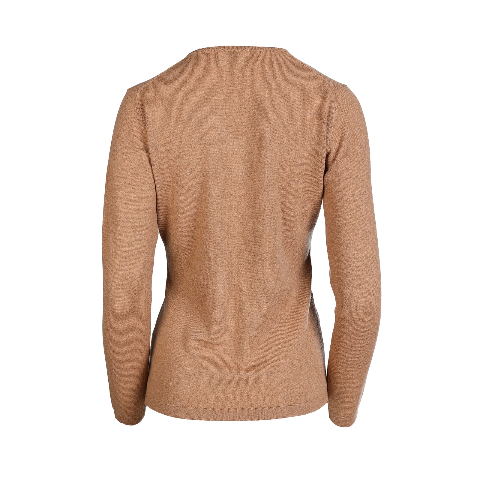 100% Cashmere Women's Fashion V-Neck Jumper Camel