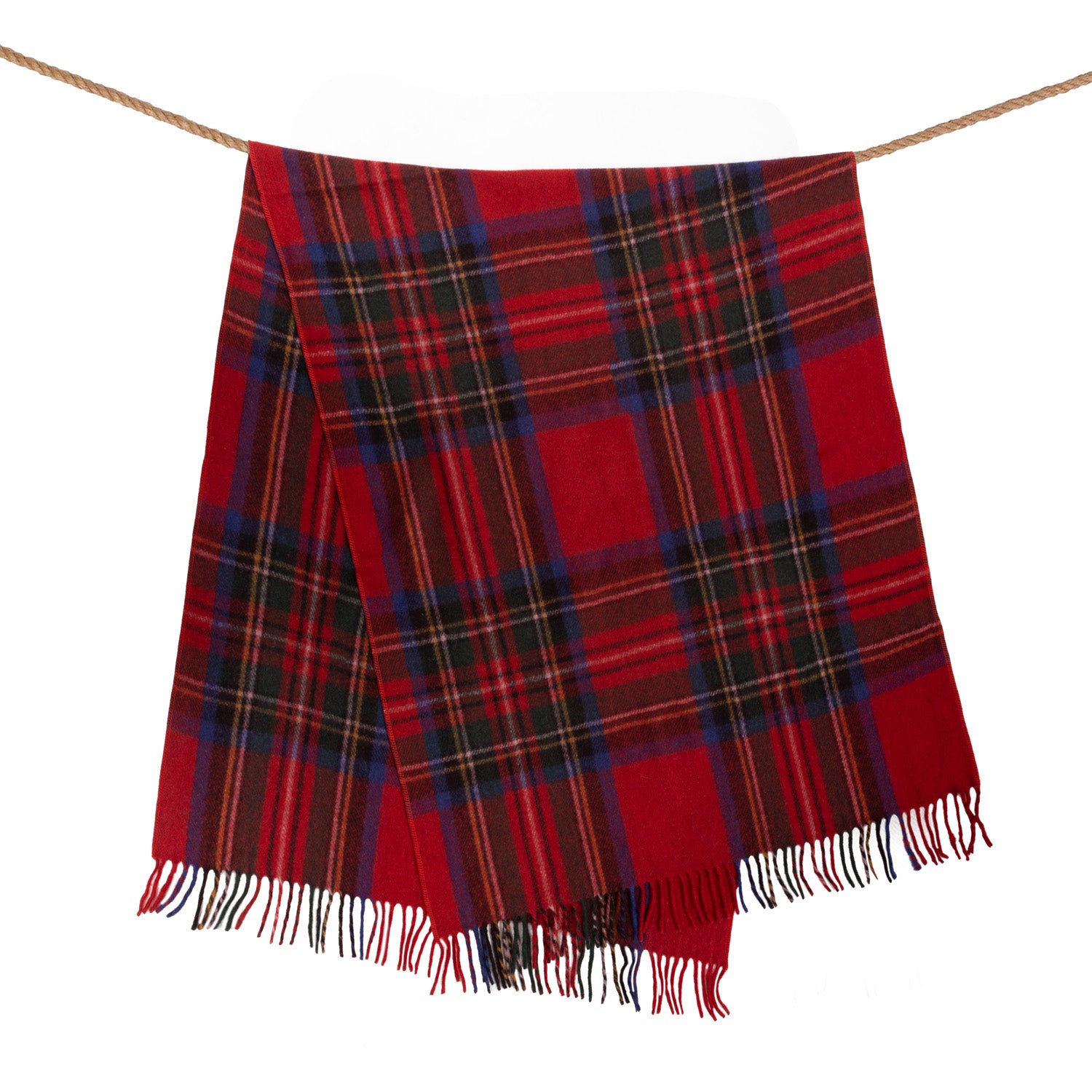 Wool Blend Tartan Knee Blanket Stewart Royal