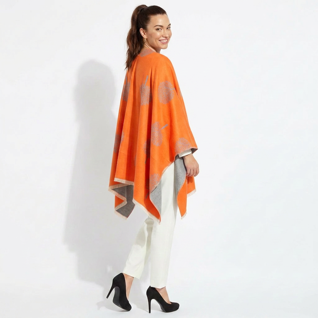 Ladies Original Tree Super Soft Cape - Orange