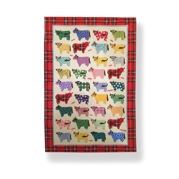 Highland Cow Tea Towel
