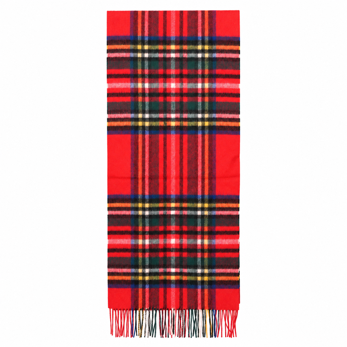 Heritage of Scotland 100% Lambswool Wide Scarf Soft Unisex Winter Wrap - Tartan & Check Designs - STEWART ROYAL
