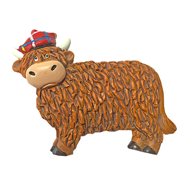 Scottish Polyresin Fridge Magnets – Fun Souvenirs with Iconic Designs - Highland Coo
