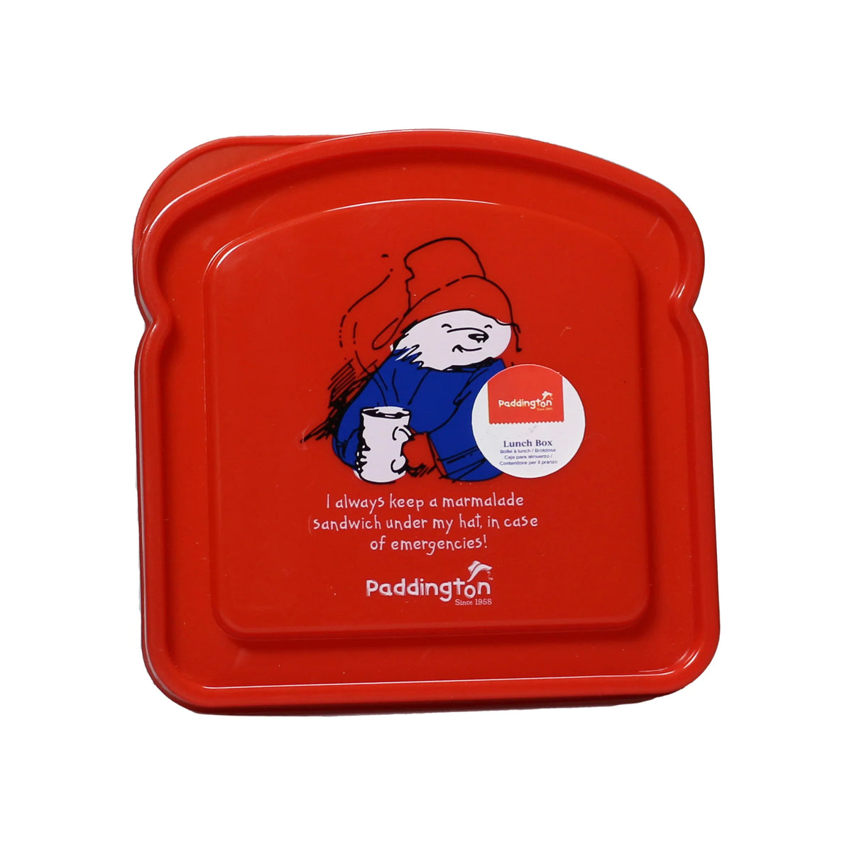 Paddington Bear Marmalade Sandwich Lunch Box – BPA-Free