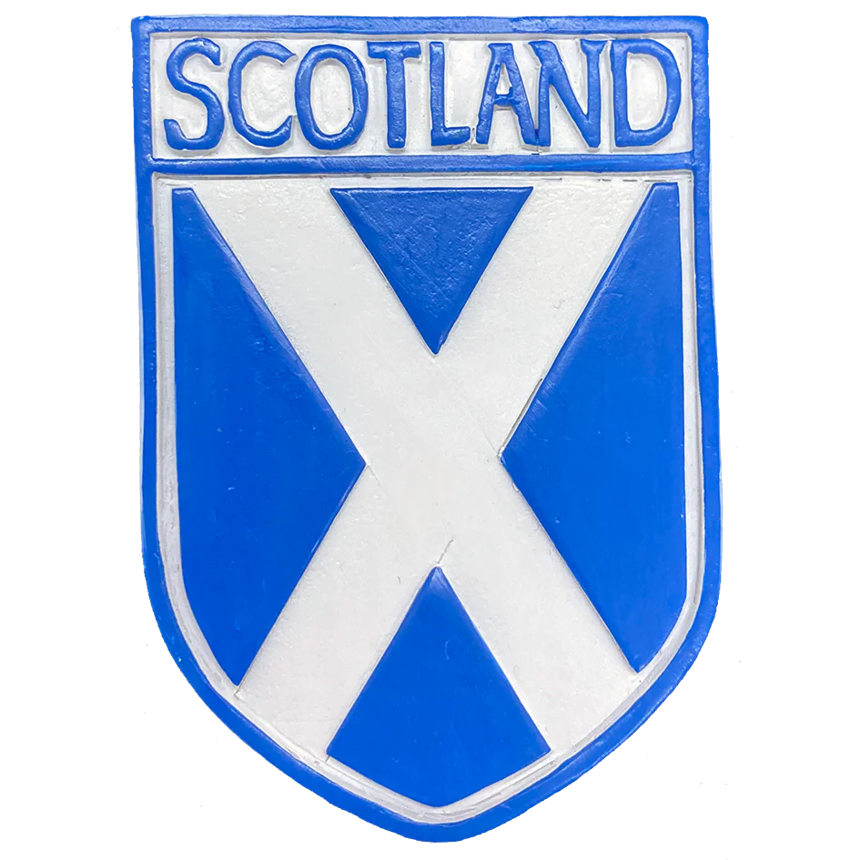 Scottish Polyresin Fridge Magnets – Fun Souvenirs with Iconic Designs - Saltire