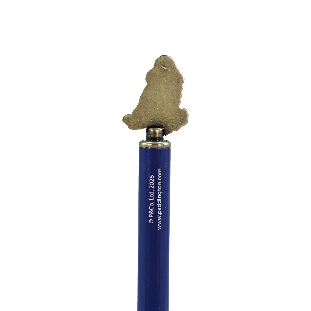 Paddington Bear Blue Metal Ballpoint Pen with Character Topper