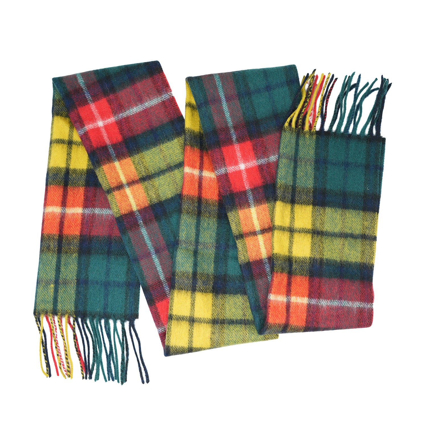 Tartan of Scotland 100% Pure New Wool Clan Scarf - Buchanan