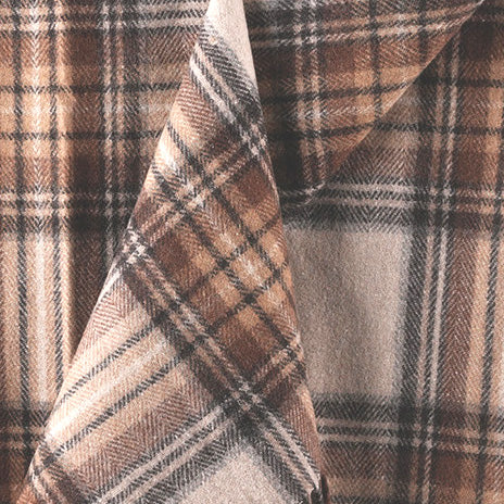 Scottish Tartan Wool-Blend Blanket Throw – Highland Comfort - Highland Wool Blend Tartan Blanket Throw - STEWART NATURAL DRESS