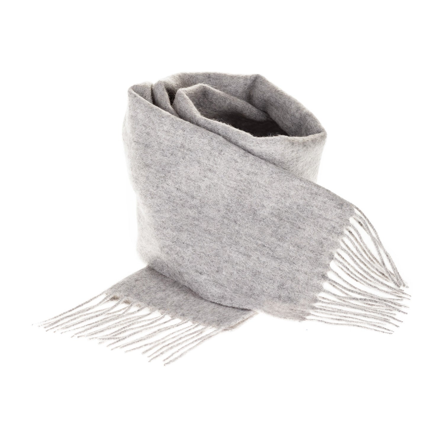 Edinburgh 100% Lambswool Scarf – Premium Soft Wool Wrap - OYSTER GREY