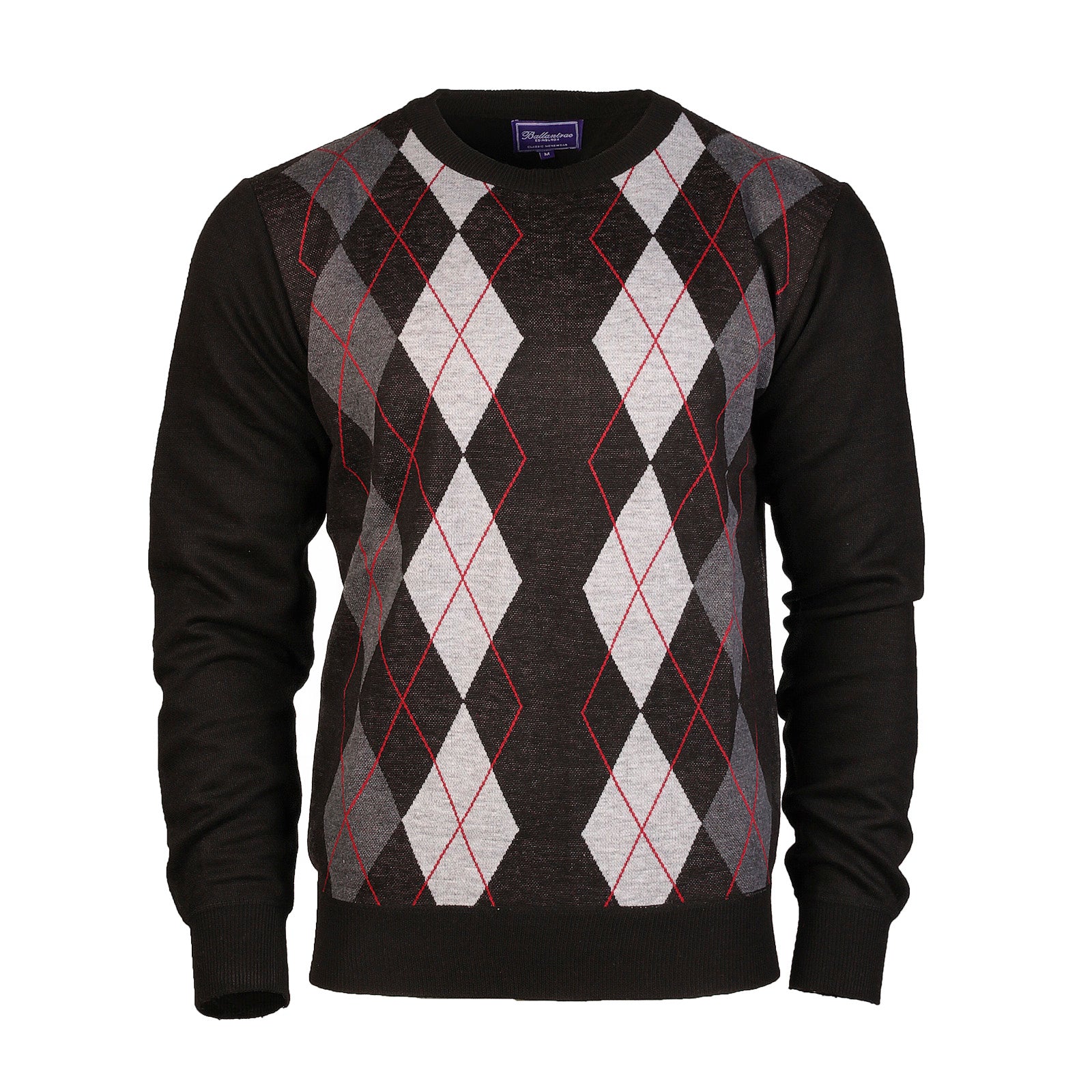 Argyle Ballantrae Jumper Crew Neck Black