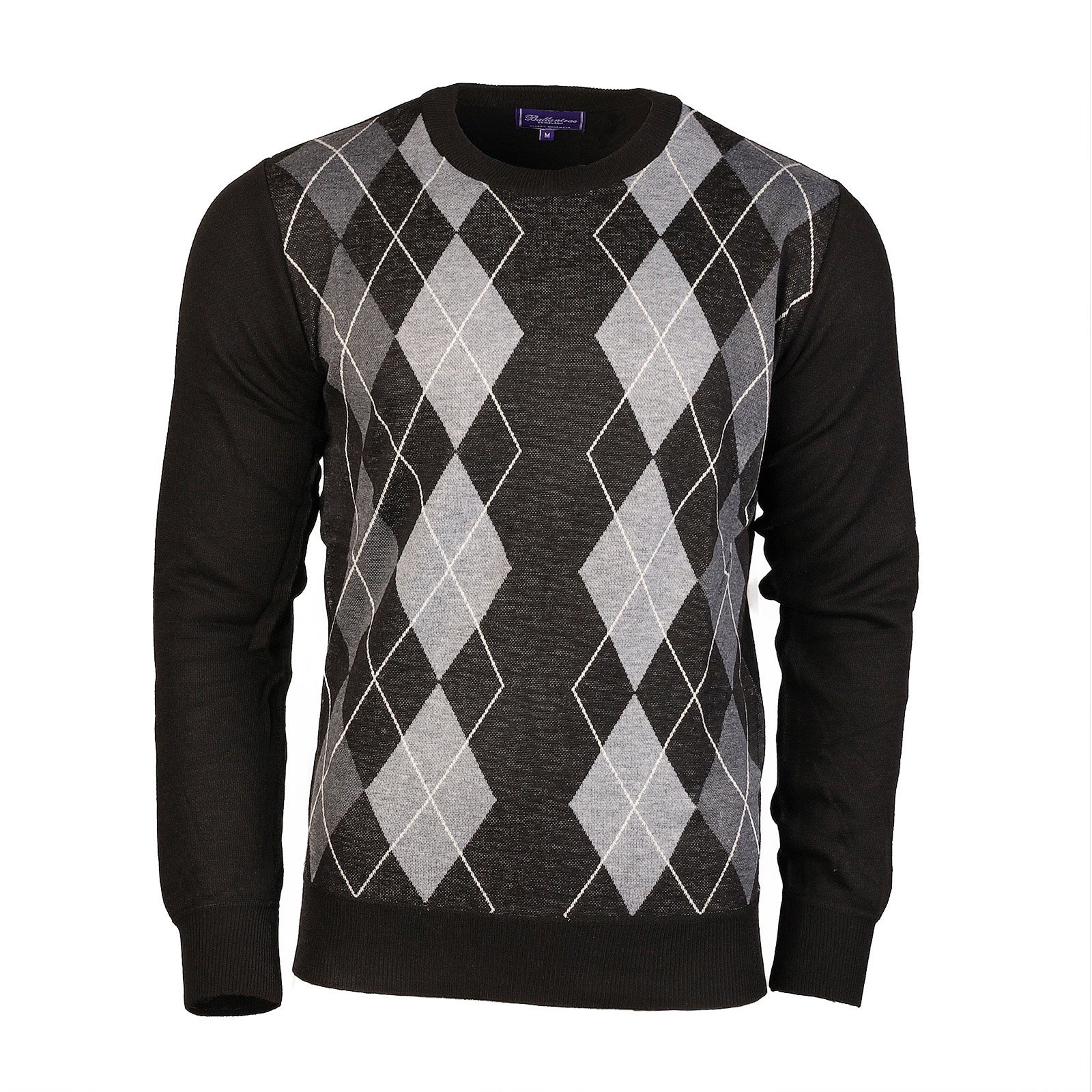 Argyle Ballantrae Jumper Crew Neck Black