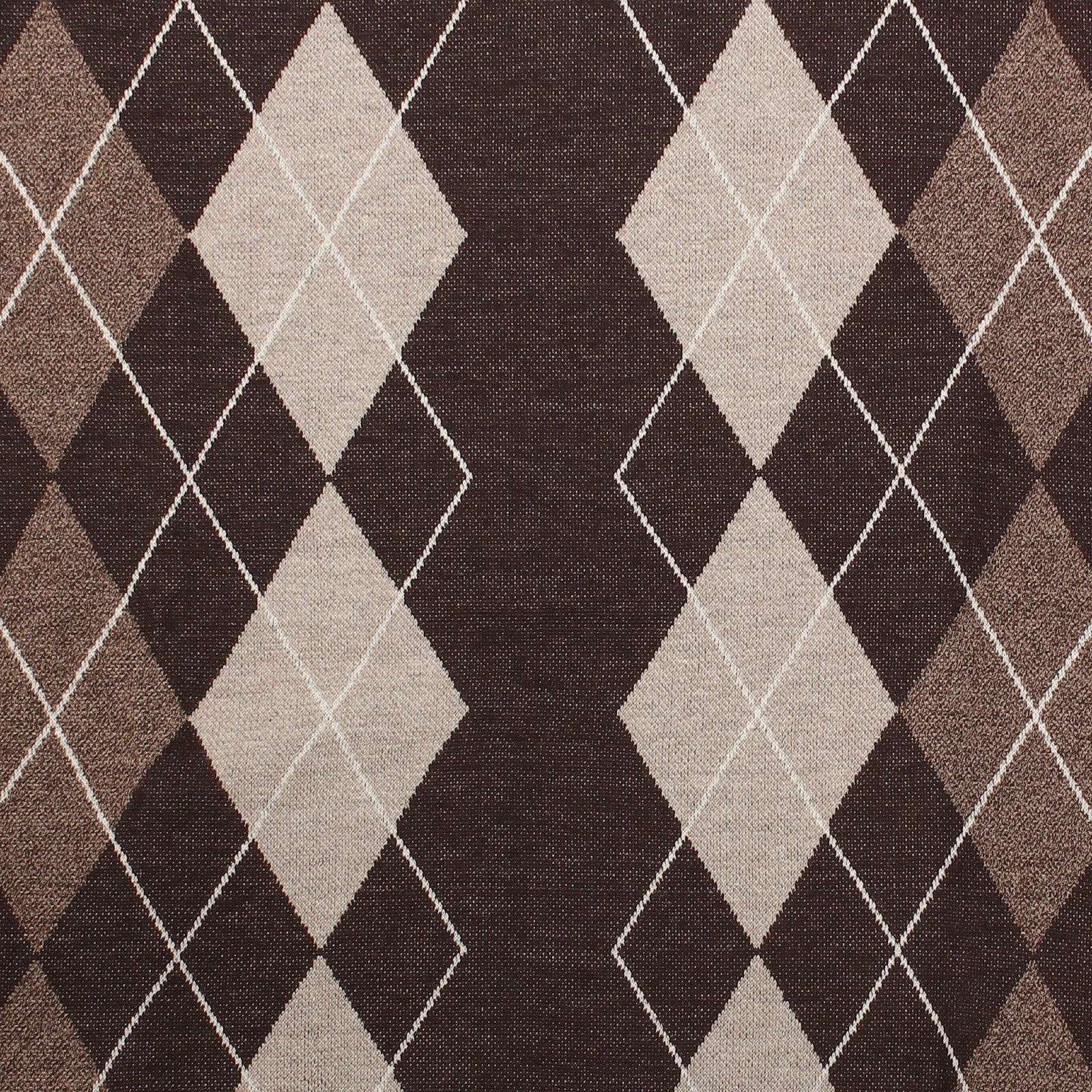 Argyle Ballantrae Jumper Crew Neck Dark Brown