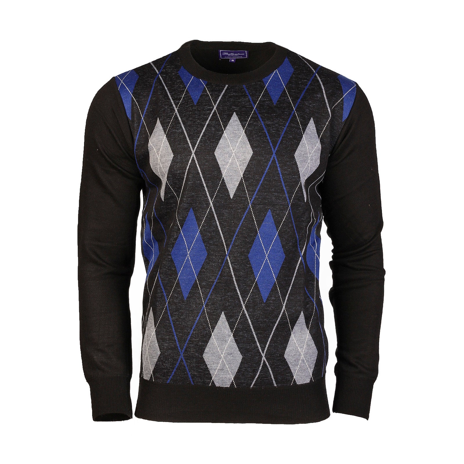 Argyle Ballantrae Jumper Crew Neck Black