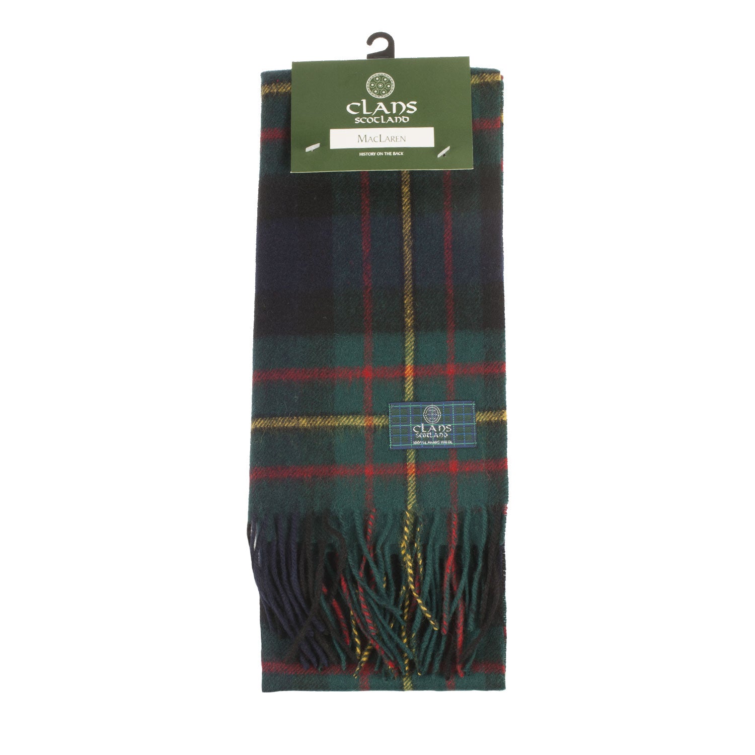 Lambswool Scottish Tartan Clan Scarf Maclaren