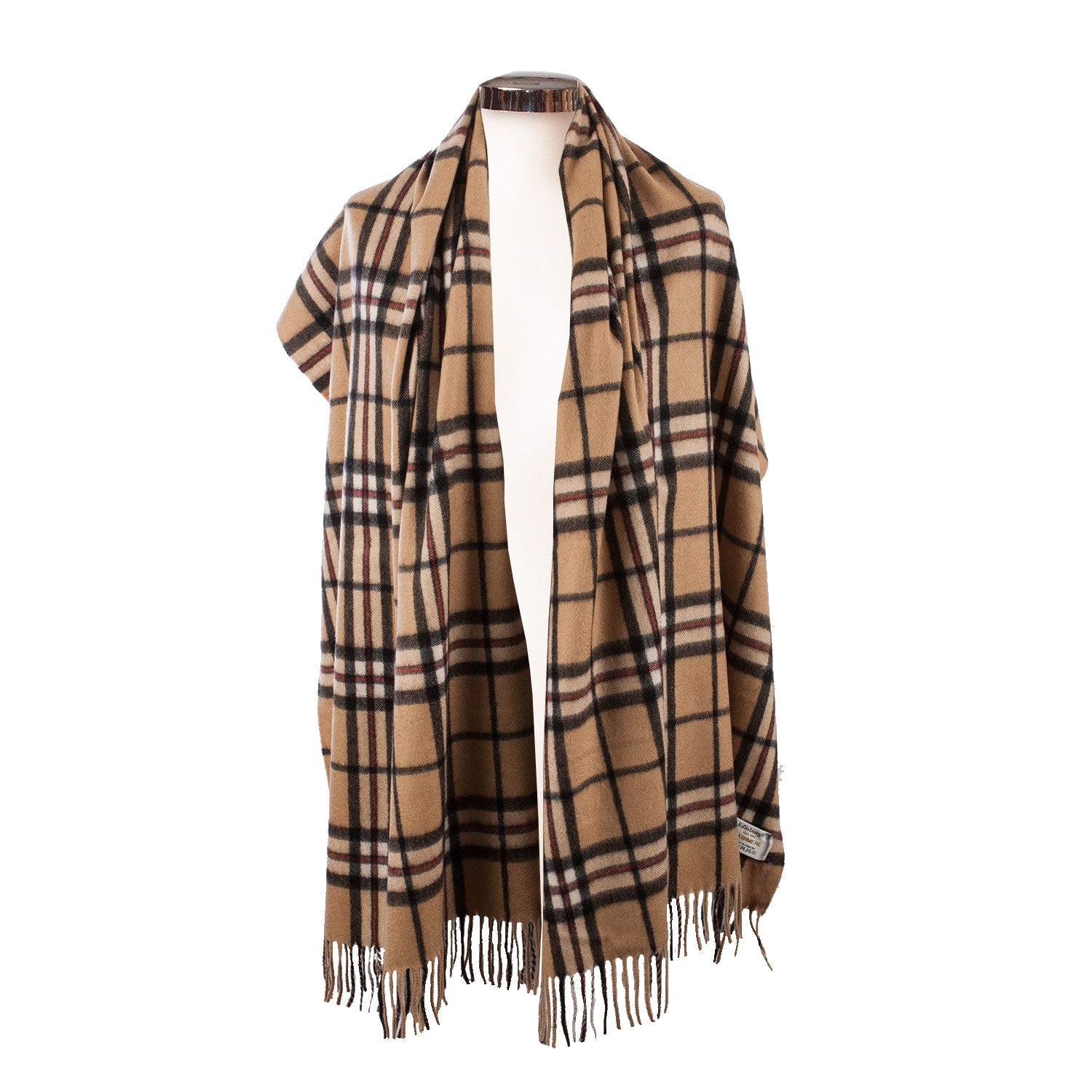 Cashmere Tartan Multicolour Stole Thomson Camel