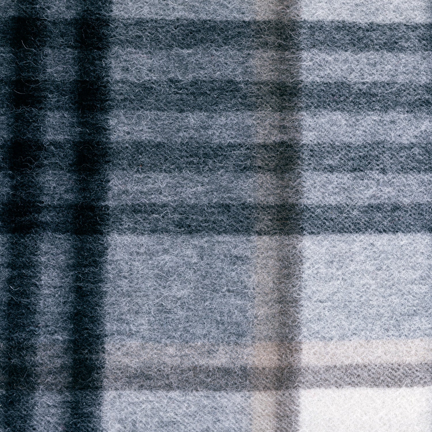 Edinburgh 100% Lambswool Tartan Scarf Chequer Grey Light Yellow (24529)