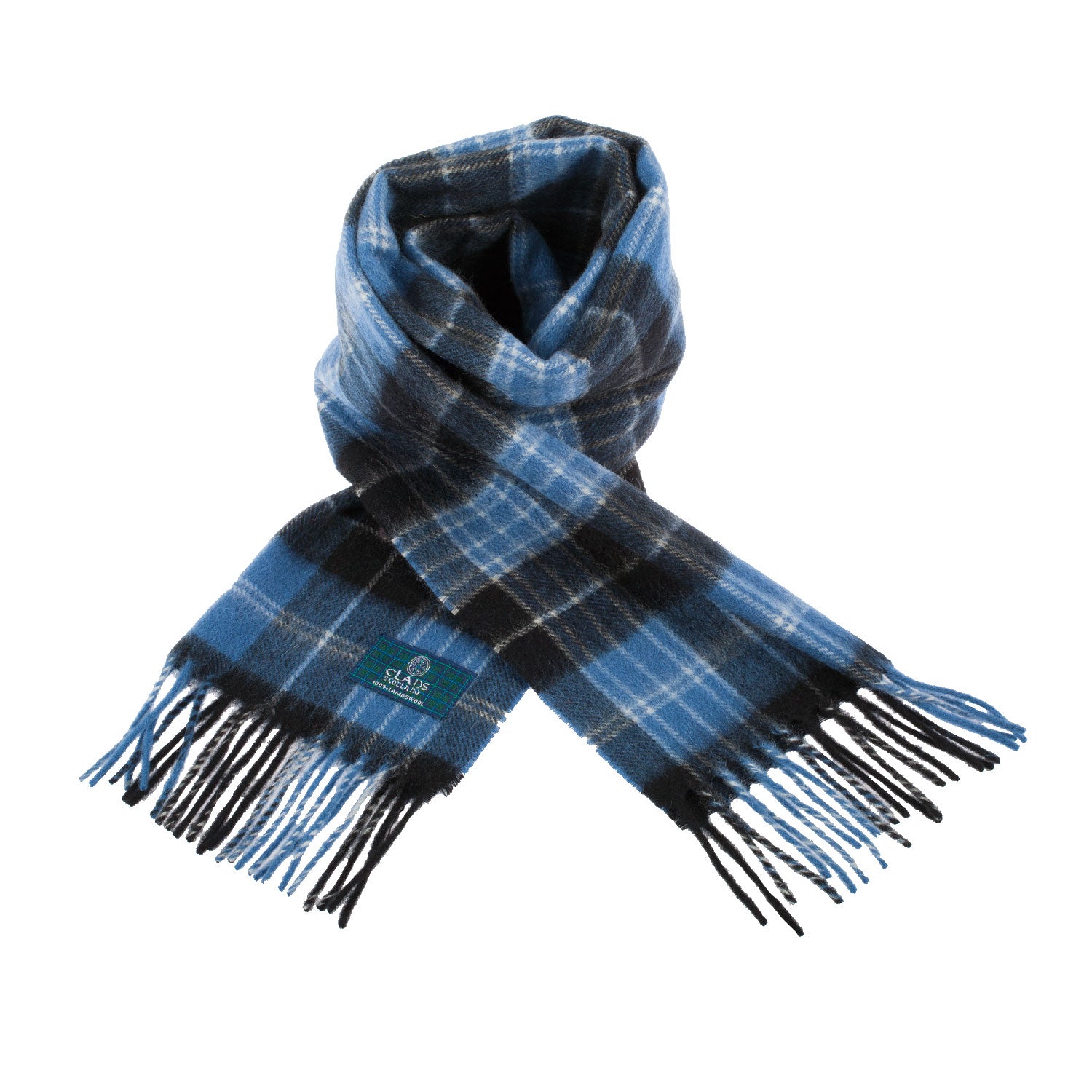 Lambswool Scottish Tartan Clan Scarf Clark Ancient