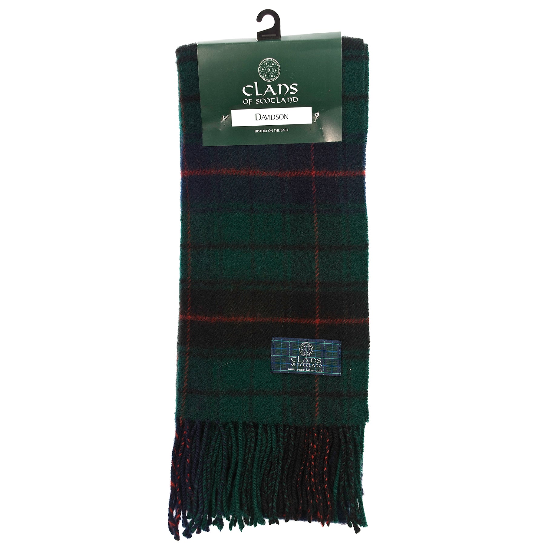 Lambswool Scottish Tartan Clan Scarf Davidson