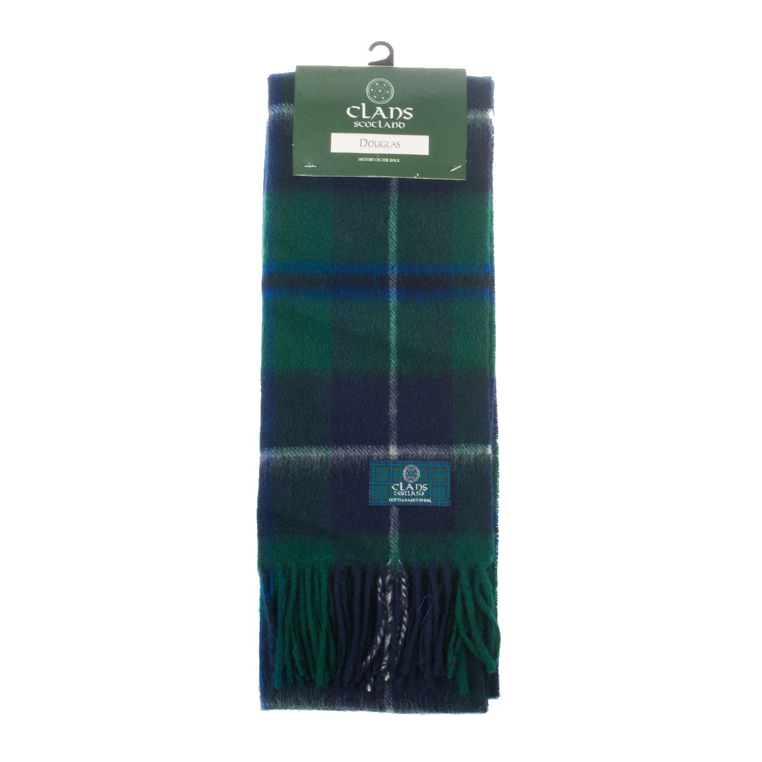 Lambswool Scottish Tartan Clan Scarf Douglas