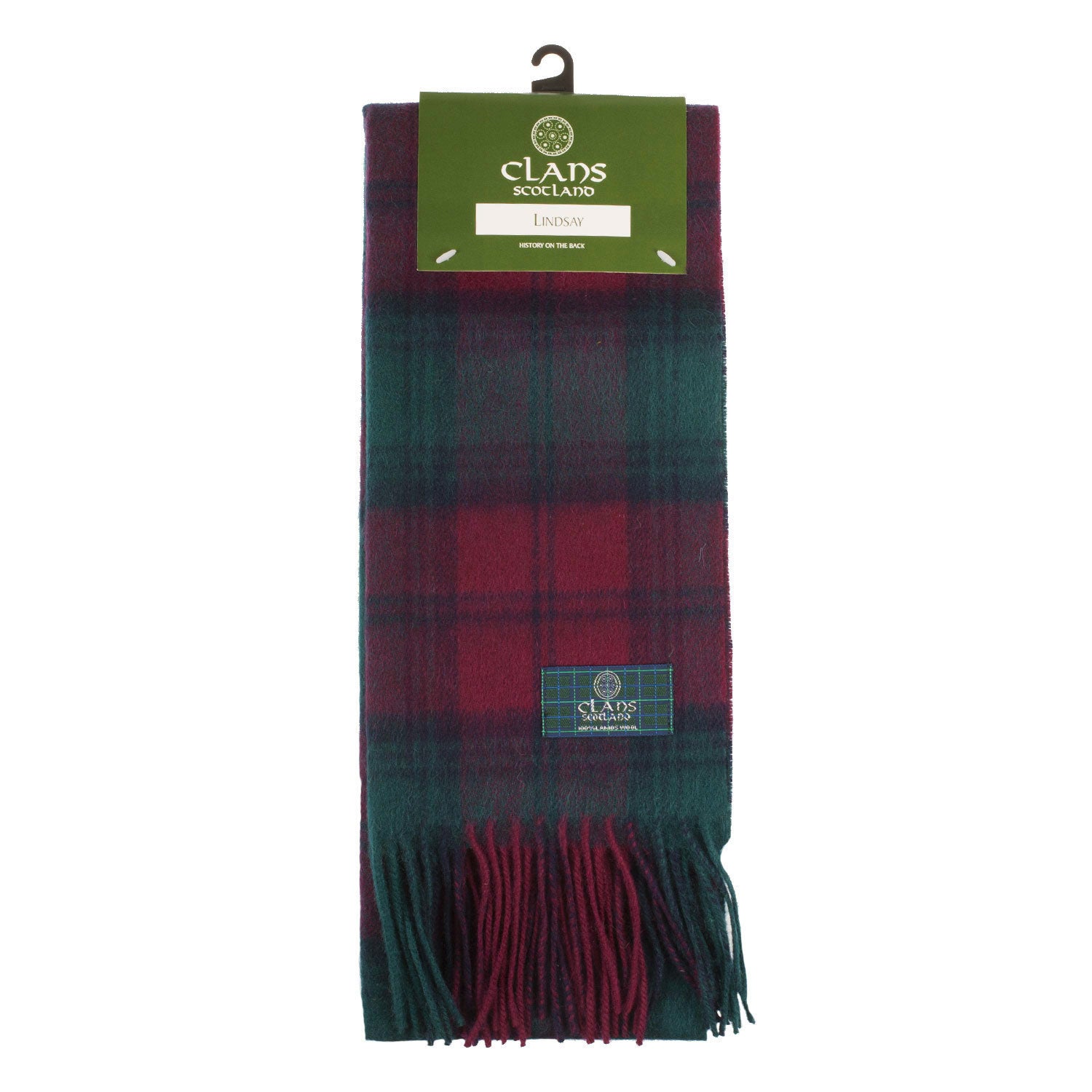 Lambswool Scottish Tartan Clan Scarf Lindsay