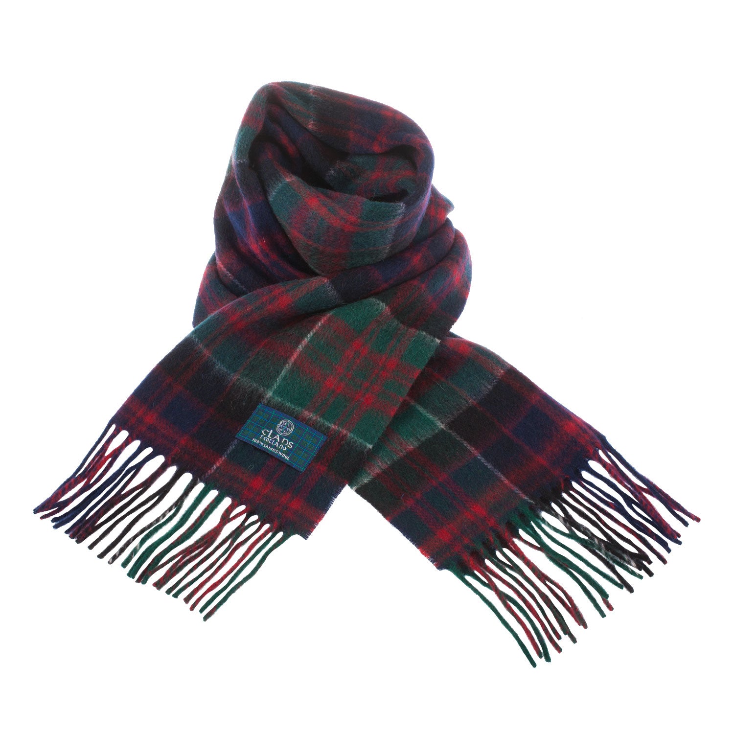 Lambswool Scottish Tartan Clan Scarf Macdonald Of Clanranald