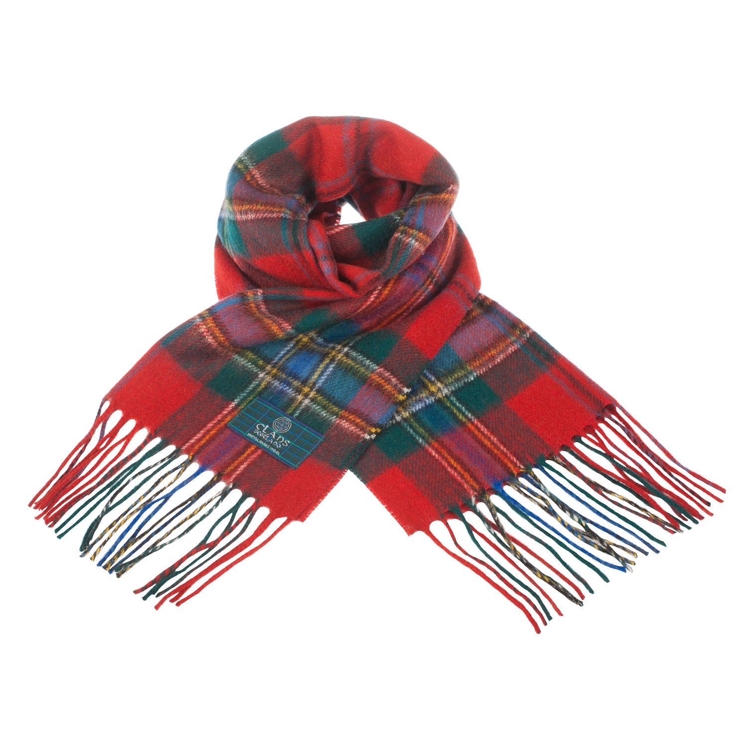 Lambswool Scottish Tartan Clan Scarf Maclean Of Duart