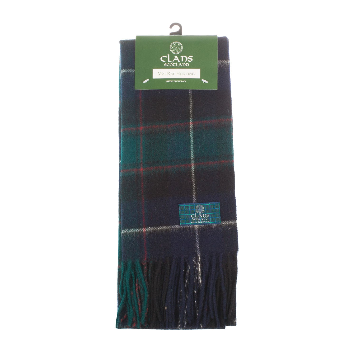 Lambswool Scottish Tartan Clan Scarf Macrae Hunting