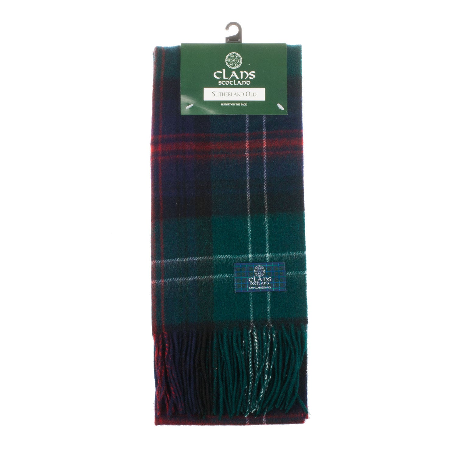 Lambswool Scottish Tartan Clan Scarf Sutherland Old