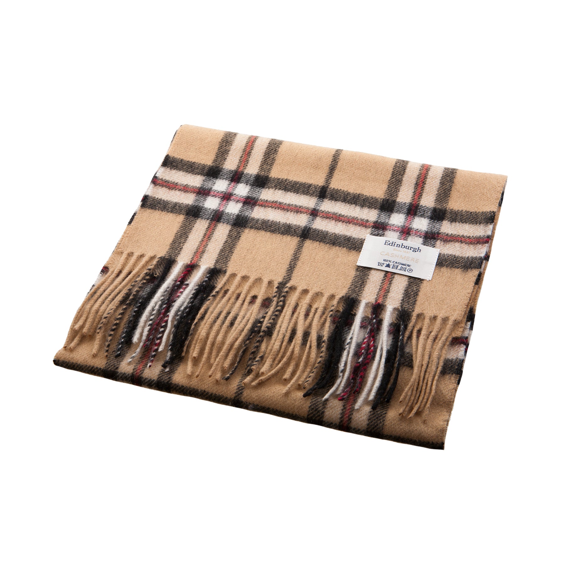 Edinburgh Cashmere Scarf Thomson Camel