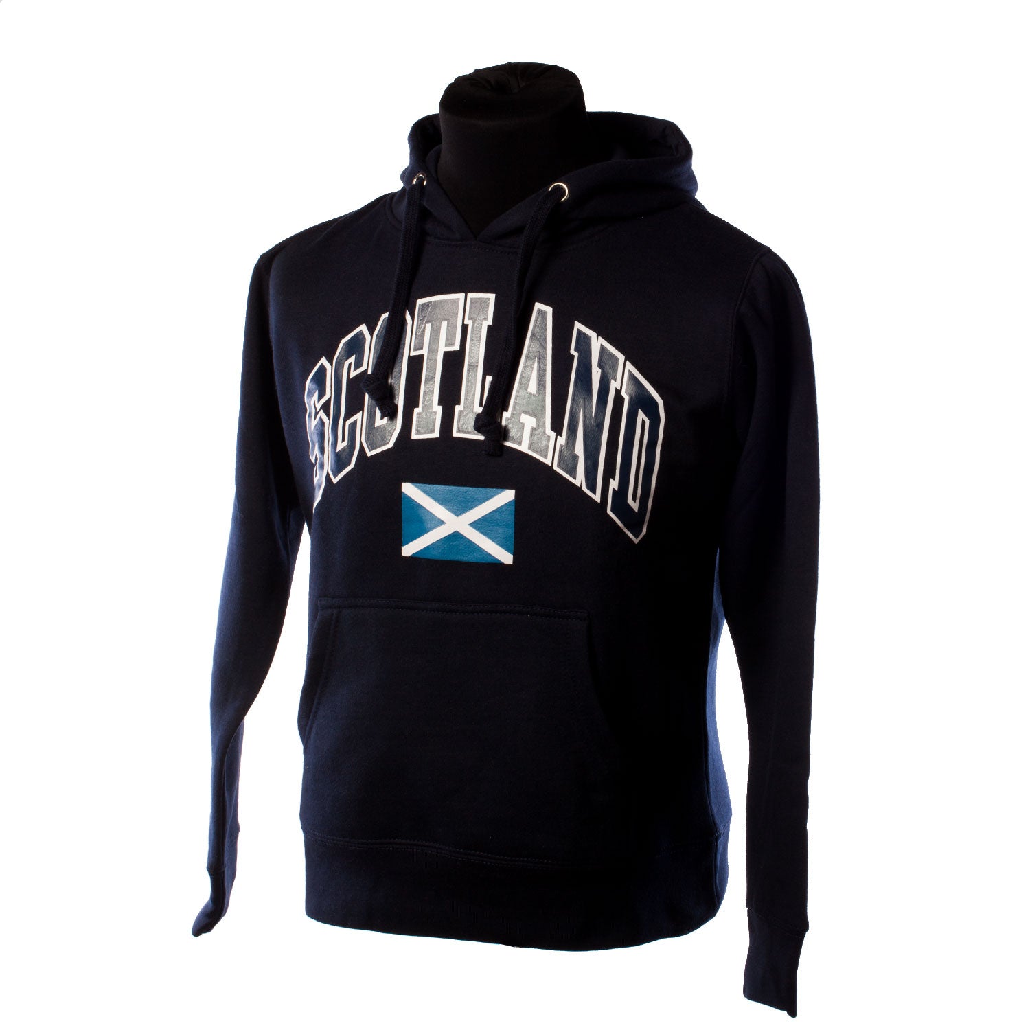 Scotland Harvard Print Hooded Top Navy