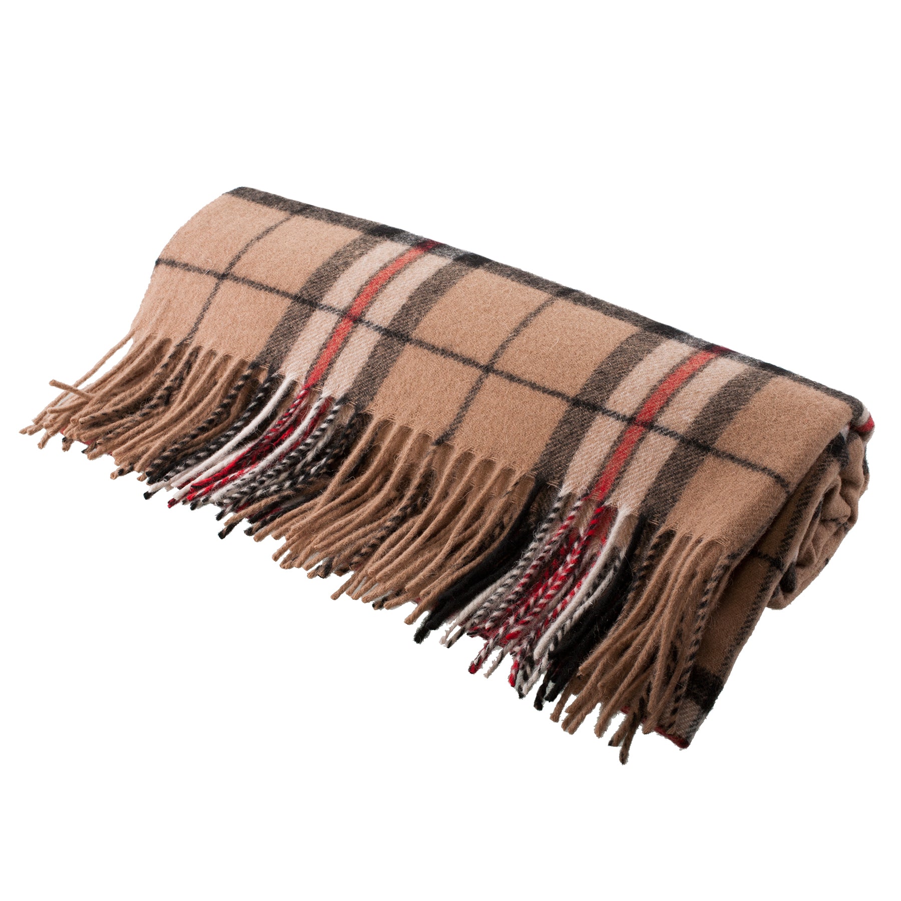 Edinburgh Lambswool Stole Thomson Camel