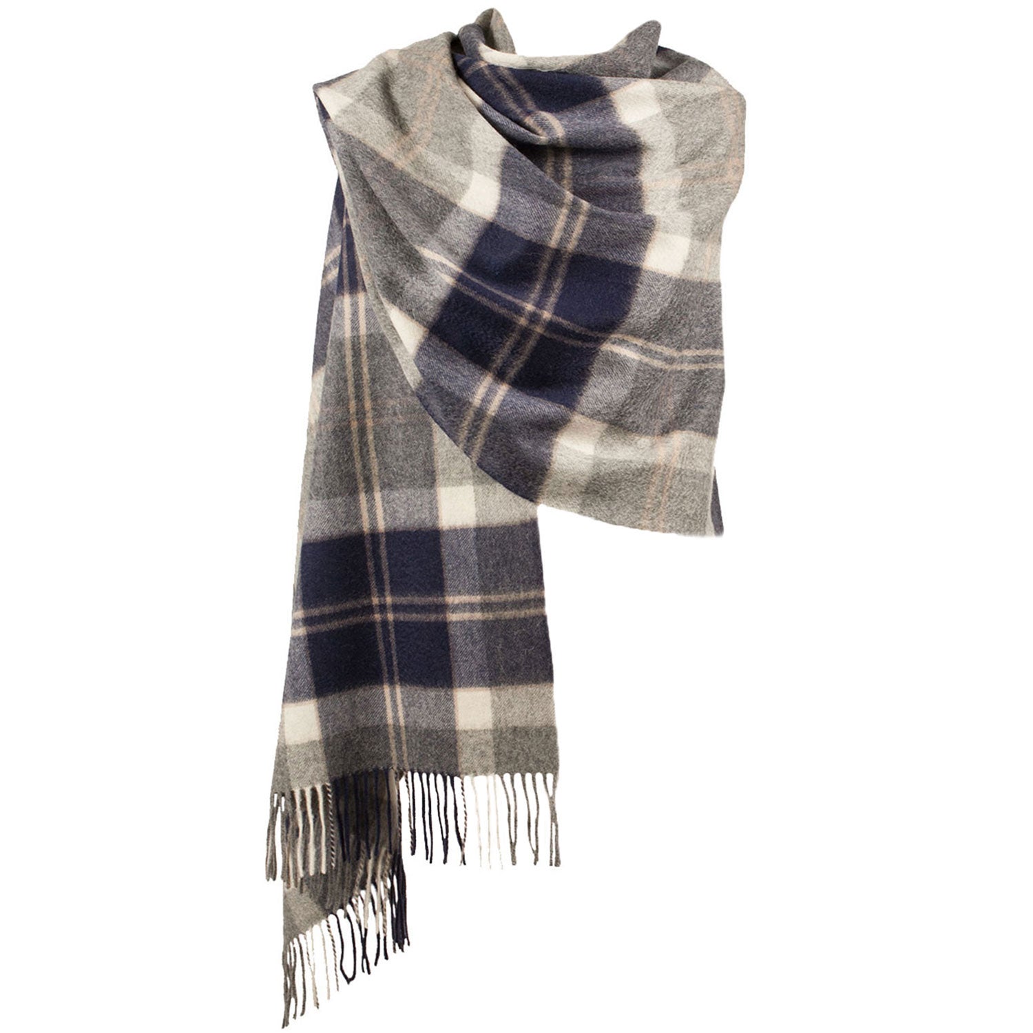 Edinburgh Lambswool Stole Bannockbane Silver