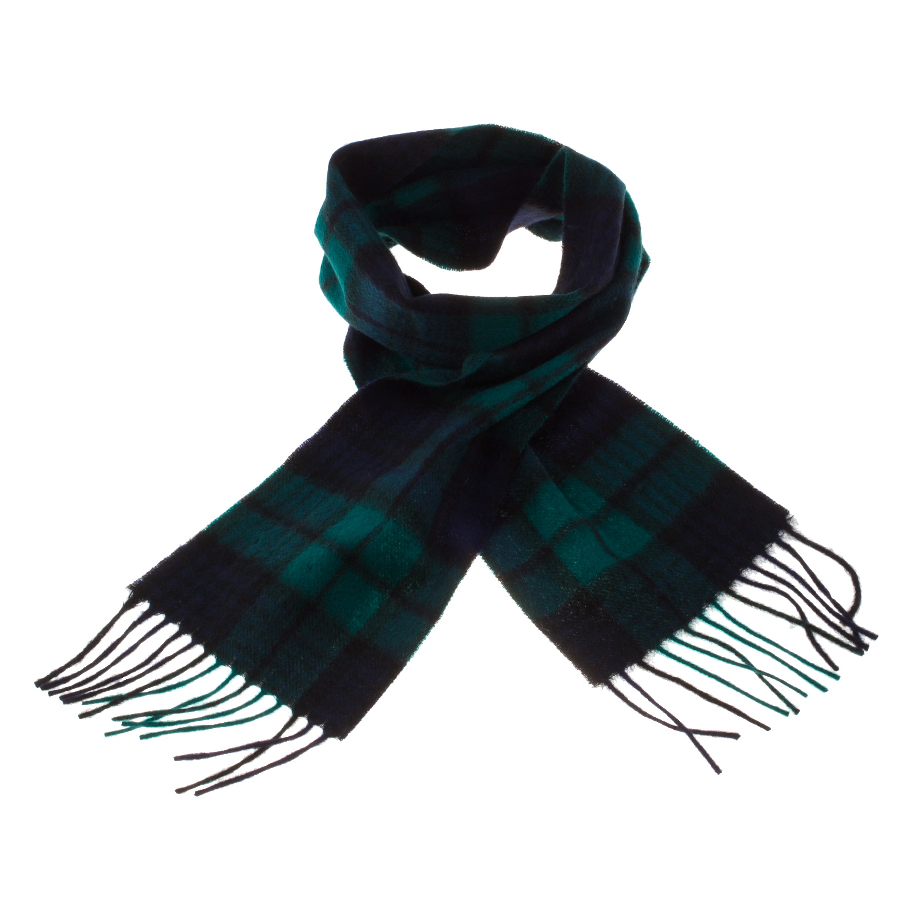 Cashmere Tartan Mini Scarf Black Watch