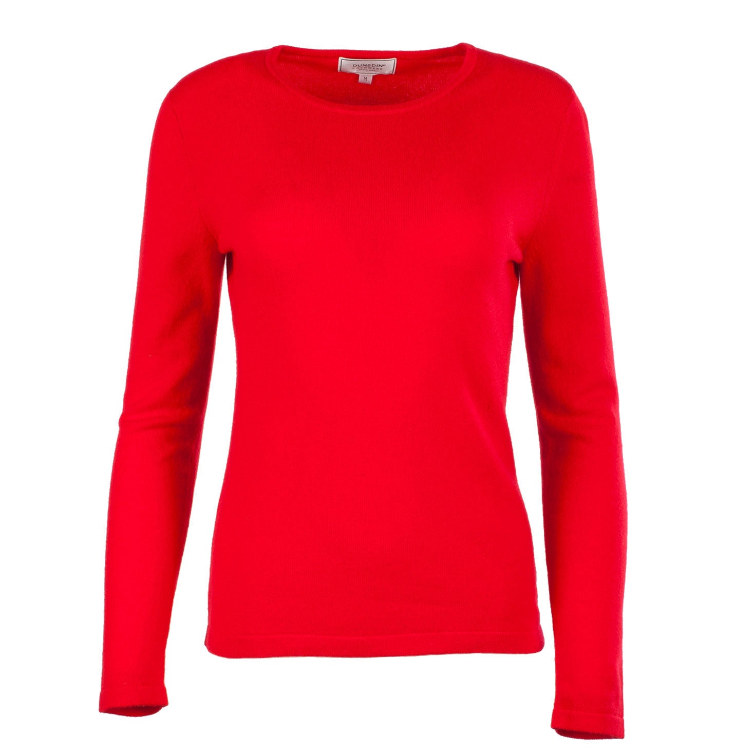 100% Cashmere Ladies Fashion Crew Neck Cardinal